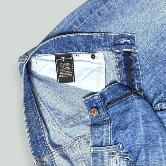 7 FOR ALL MANKIND Roxanne low-rise straight leg Size 28 - Picture 6 of 9